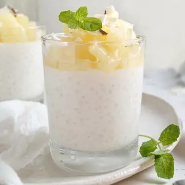 Pina colada tápiókapuding