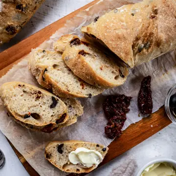 Aszalt paradicsomos olívabogyós ciabatta