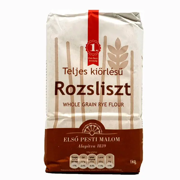 Teljes kiőrlésű rozsliszt Első pesti malom 1 kg