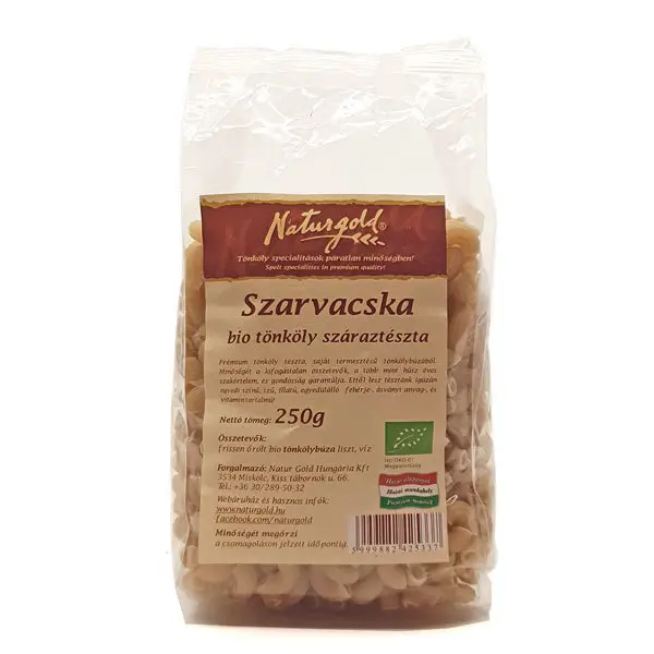 Szarvacska tönkölytészta Naturgold 250 g