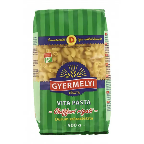 Szarvacska durumtészta Gyermelyi Vita Pasta 500 g