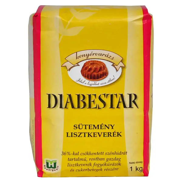 Szénhidrátcsökkentett süteményliszt keverék Kenyérvarázs D-star 1 kg