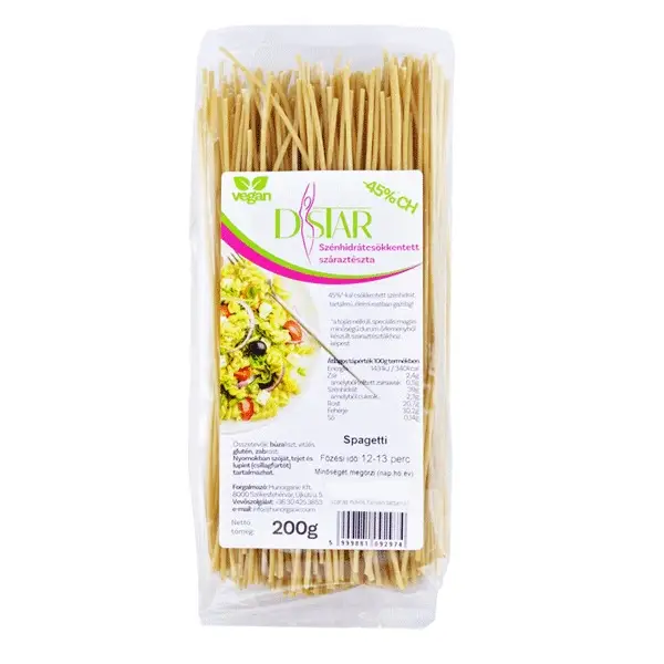 Szénhidrátcsökkentett spagetti D-star 200 g