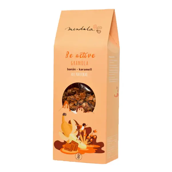 Banános-karamellás-fehércsokis granola Mendula 250 g  