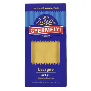 4 tojásos lasagne tészta Gyermelyi 500 g