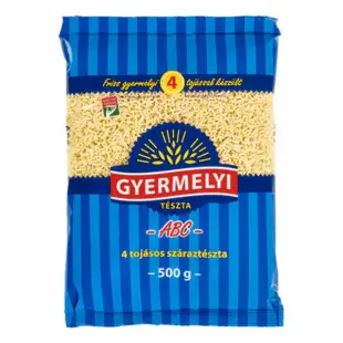 4 tojásos ABC tészta Gyermelyi 500 g