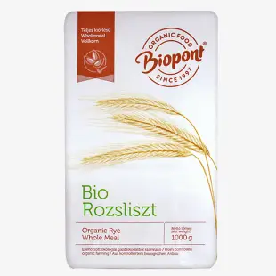 BIO Teljes kiőrlésű rozsliszt Biopont 1 kg