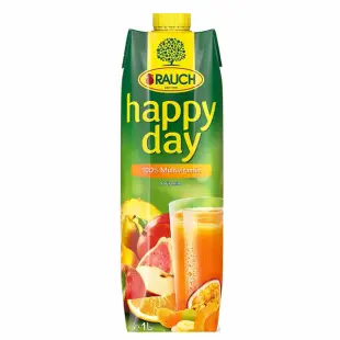 Multivitamin vegyes gyümölcslé Happy Day (100%-os, cukor hozzáadása nélkül) 1 l